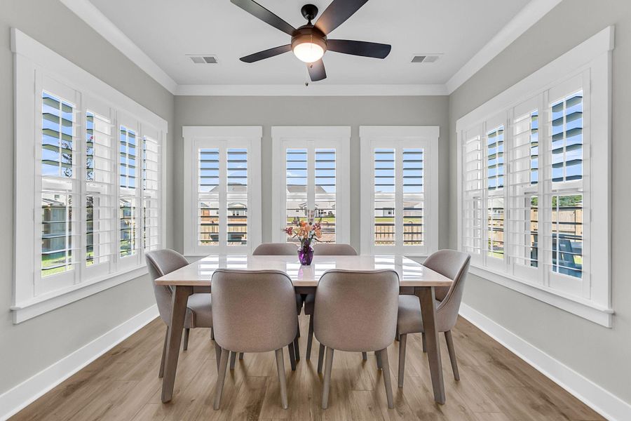 Furnished interior view inside a new home in Hewing Farms, Summerville (Image 17).