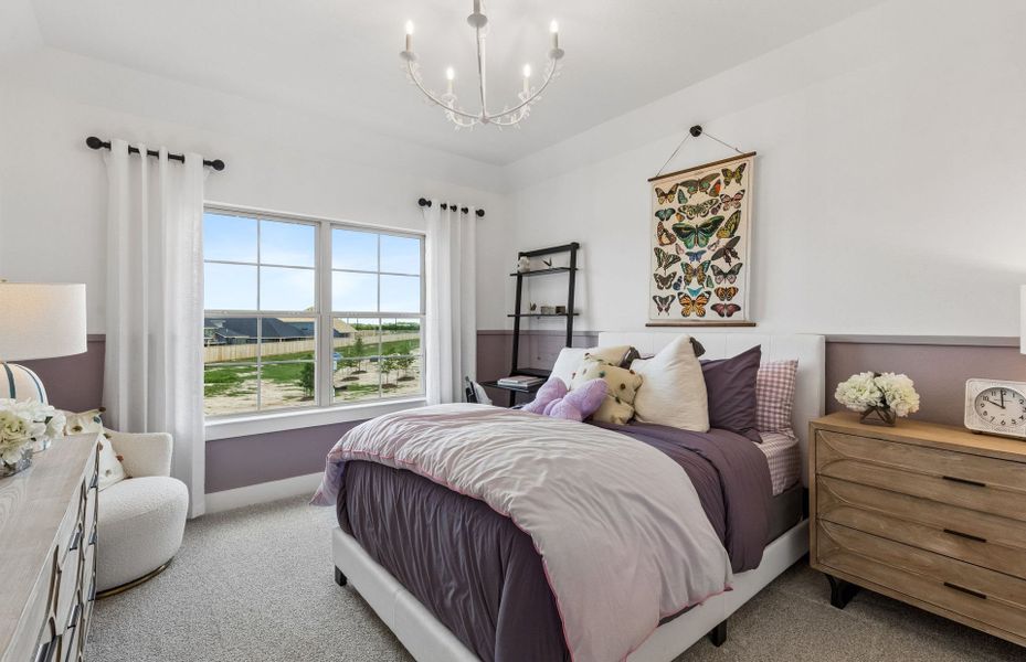 Representative furnished interior of a home built from the Iredell by Pulte Homes in Katy Court, Katy (Image 51).