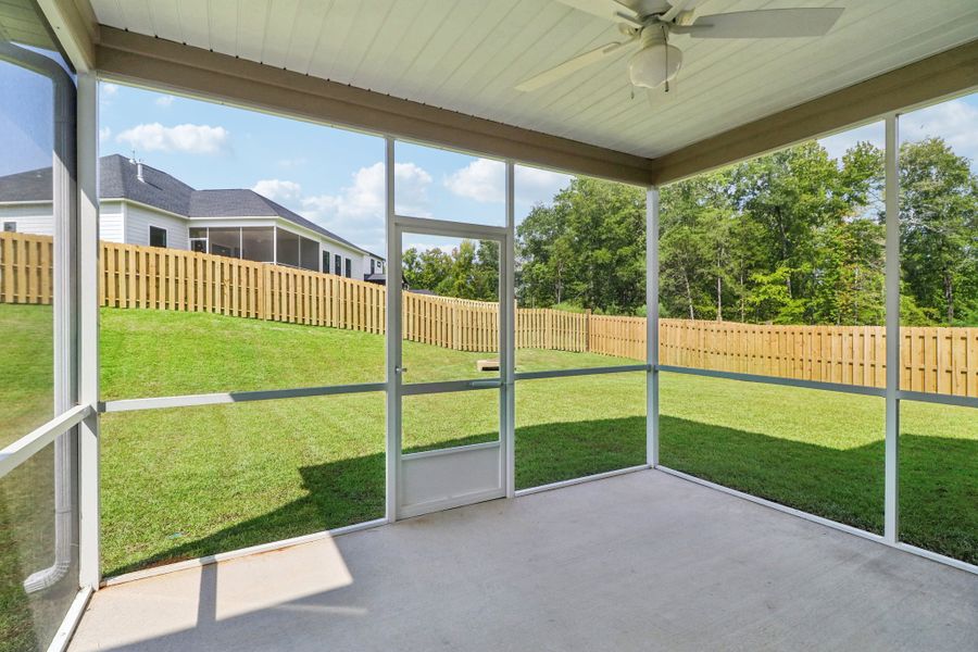 Representative exterior details of a home built from the Sonoma II by Great Southern Homes in Edwards Ridge, Central (Image 3).