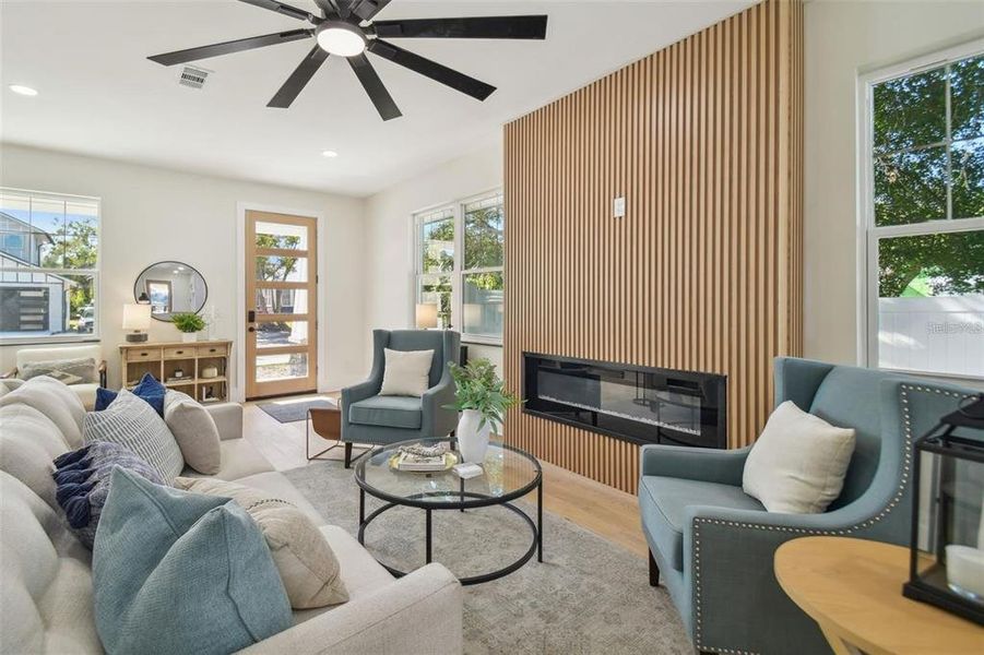 Furnished interior view inside a new home in , Tampa (Image 11).