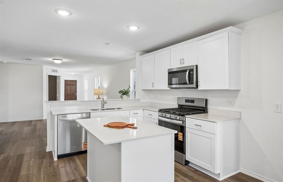 *Model representation Abundant cabinet space available in kitchen