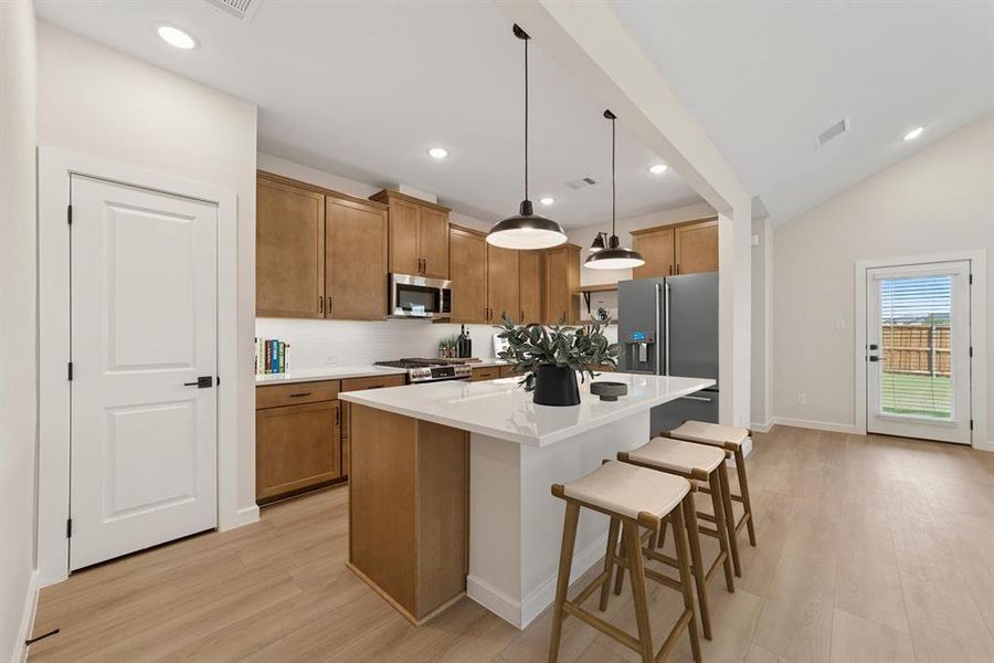 Furnished interior view inside a new home in Aspire at Noble Ridge, Howe (Image 9).