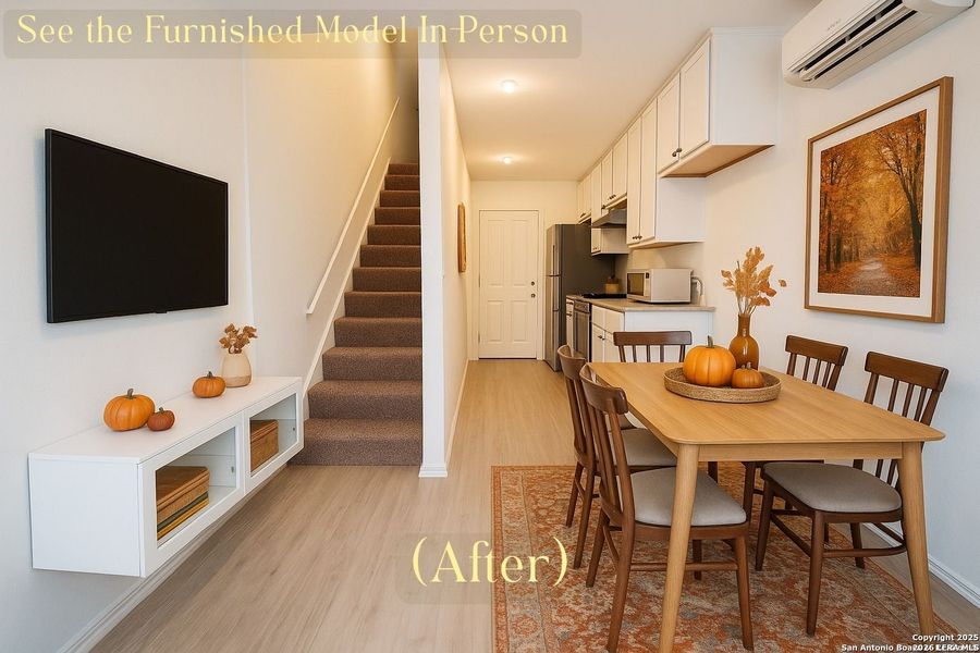 Furnished interior view inside a new home in Elm Trails, San Antonio (Image 1). Furnished interior view inside a new home in Elm Trails, San Antonio (Image 1).