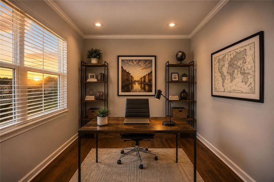 Furnished interior view inside a new home in Oakhurst Glen, Fairburn (Image 13). Furnished interior view inside a new home in Oakhurst Glen, Fairburn (Image 13).