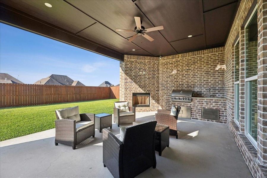 Exterior details and patio area of a home in , Beaumont (Image 23). Exterior details and patio area of a home in , Beaumont (Image 23).