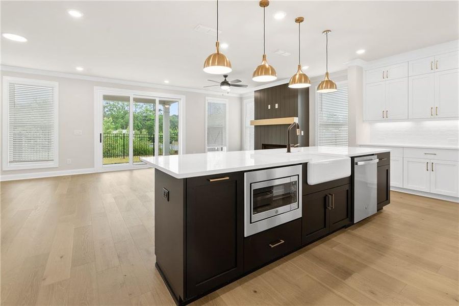 Furnished interior view inside a new home in Waterside Townhomes, Peachtree Corners (Image 6).