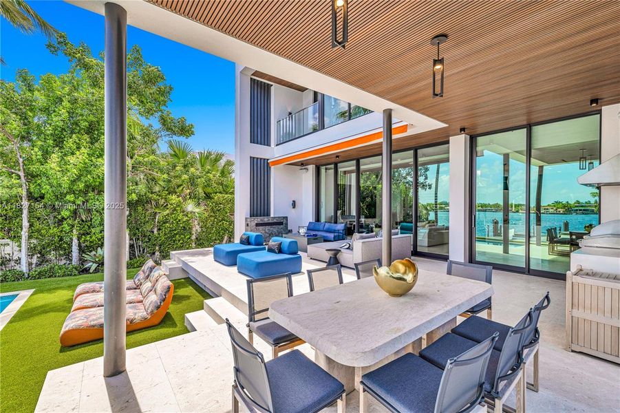 Exterior details and patio area of a home in , Miami Beach (Image 28).