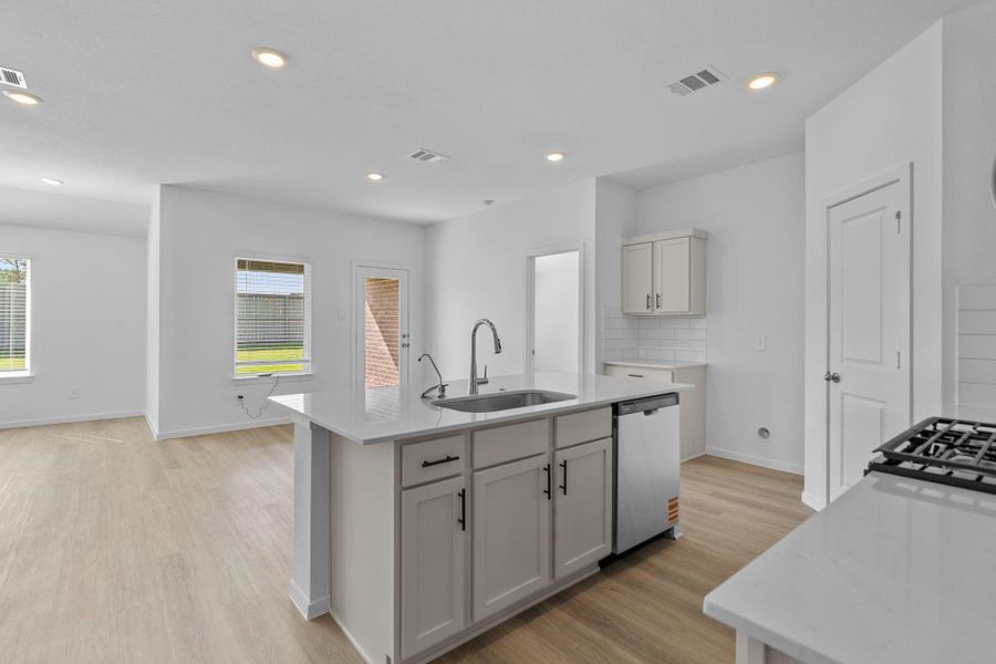 Furnished interior view inside a new home in Harrington Trails at The Canopies, Splendora (Image 5).