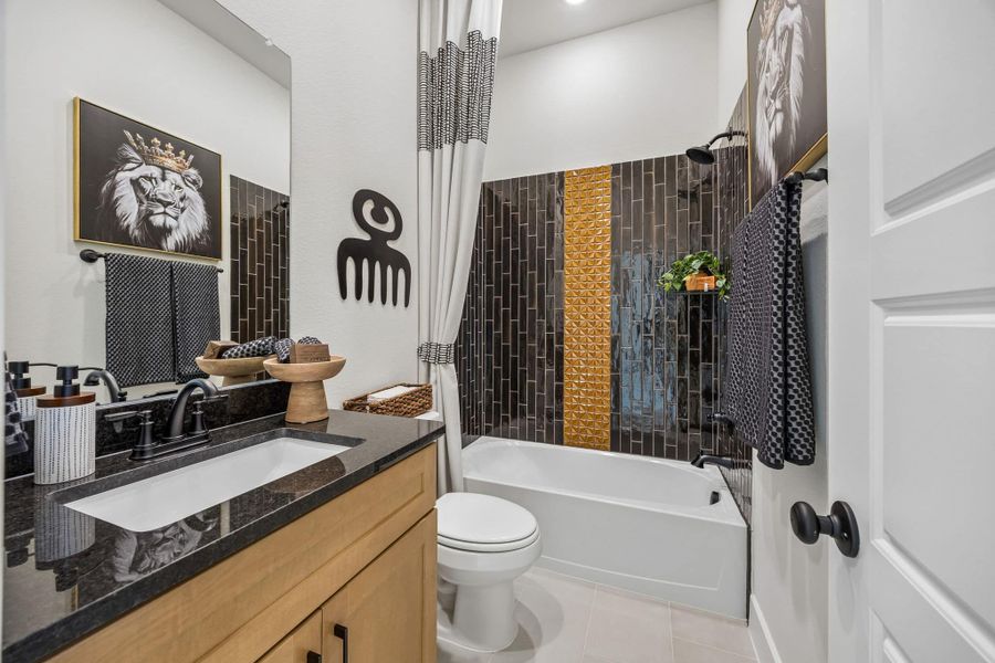 Furnished interior view inside a new home in Las Lomas, Forney (Image 21).