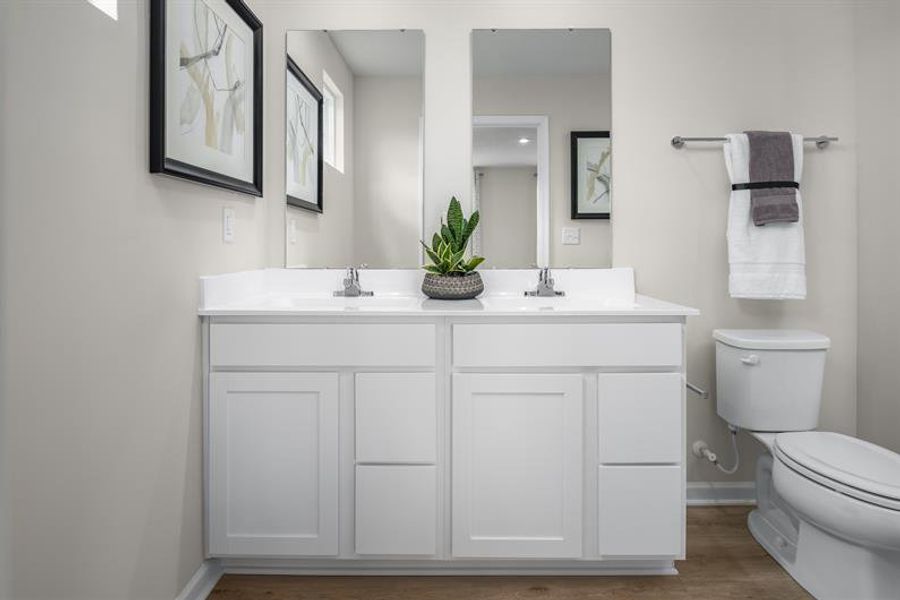 Representative furnished interior of a home built from the Tupelo by Ryan Homes in Derby Run, Smyrna (Image 12).