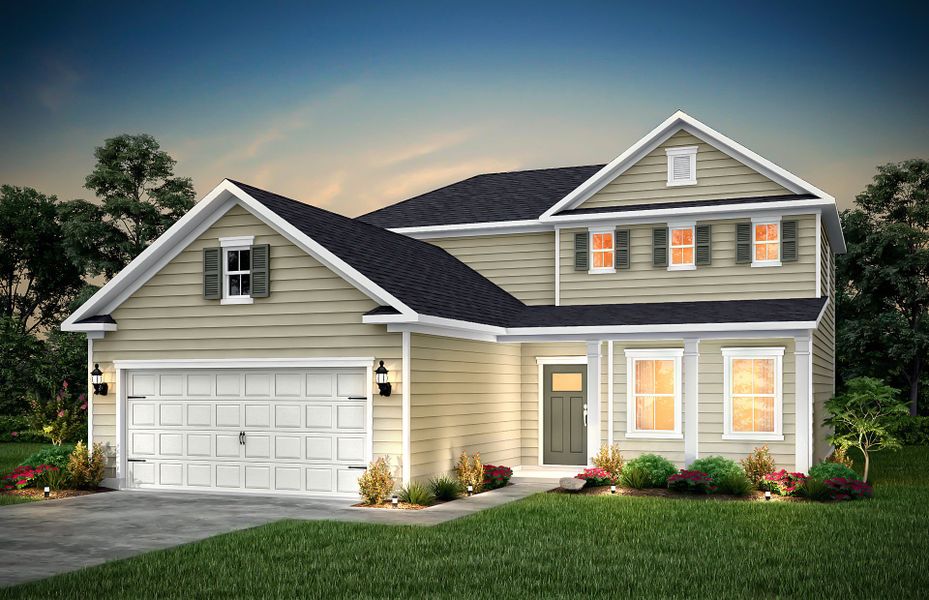 Representative exterior photo of a completed home built from the Hartwell by Pulte Homes in Indigo Park, Easley, SC (Image 5).