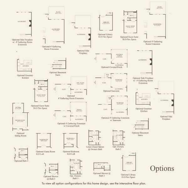 2D floor plan layout for the Eastfield by Pulte Homes in Millstone, Hendersonville, TN (Image 4).