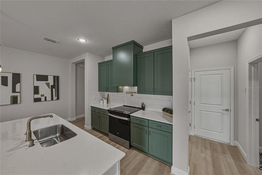 Furnished interior view inside a new home in , San Antonio (Image 43).