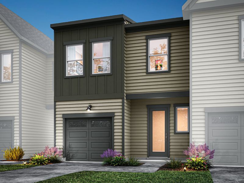 Representative exterior photo of a completed home built from the Mitchell by Tri Pointe Homes in Summit At Homestead, Chapel Hill, NC (Image 21).