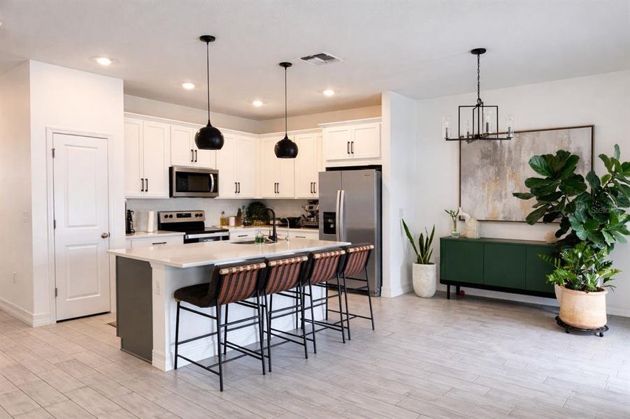 Furnished interior view inside a new home in Prairie Oaks, St. Cloud (Image 10).