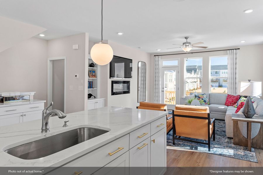 Furnished interior view inside a new home in Renaissance at White Oak, Garner (Image 7).