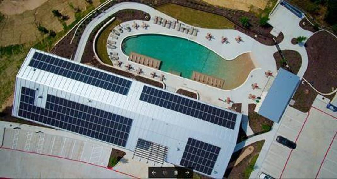 Amenity Center Aerial Solar Photo