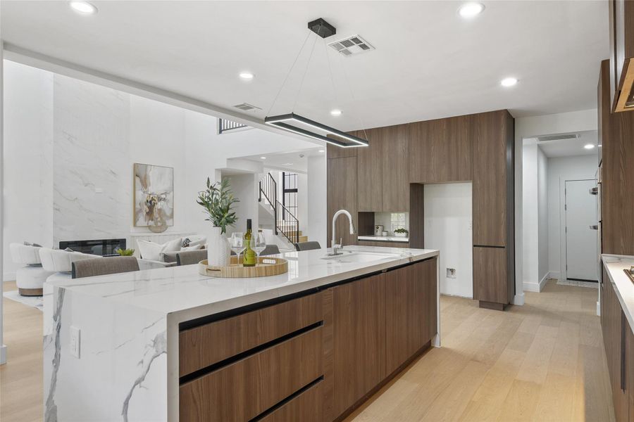 Furnished interior view inside a new home in , Lago Vista (Image 19).