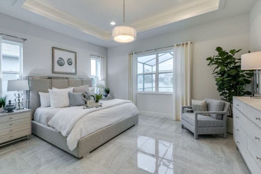 Representative furnished interior of a home built from the Nevis by Medallion Home in The Willows, Parrish (Image 7).