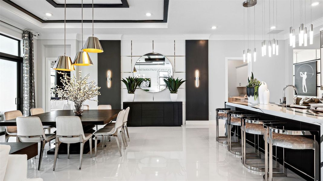 Furnished interior view inside a new home in Cresswind Palm Beach at Westlake, Westlake (Image 29).