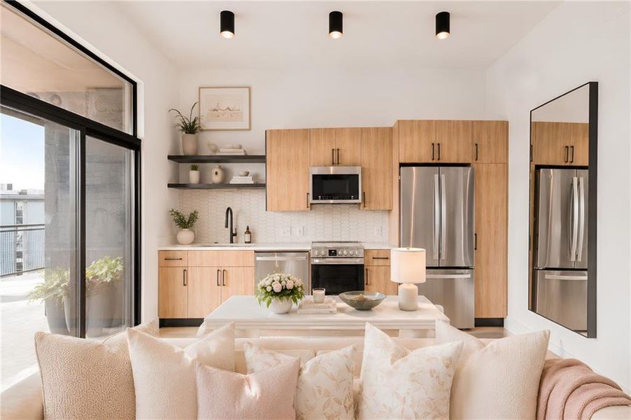 Furnished interior view inside a new home in , Atlanta (Image 10). Furnished interior view inside a new home in , Atlanta (Image 10).