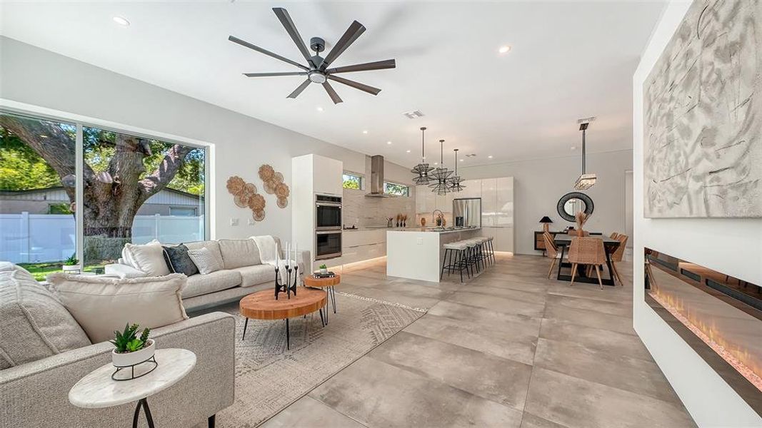 Furnished interior view inside a new home in , Sarasota (Image 35).