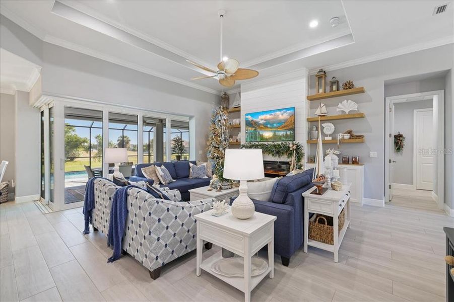 Furnished interior view inside a new home in , Rotonda West (Image 48).