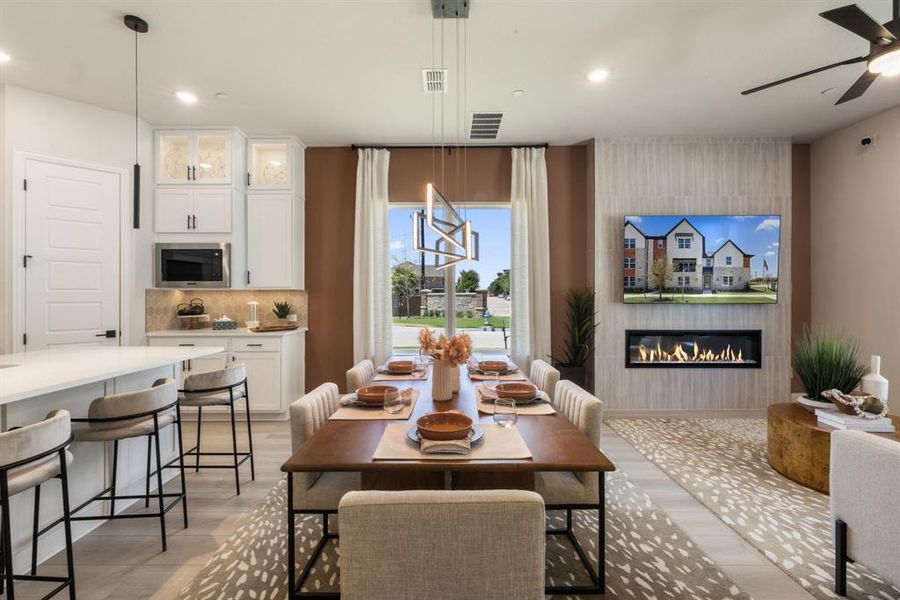 Furnished interior view inside a new home in , McKinney (Image 23).