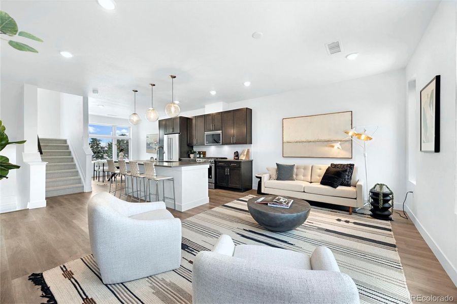 Furnished interior view inside a new home in , Denver (Image 4).