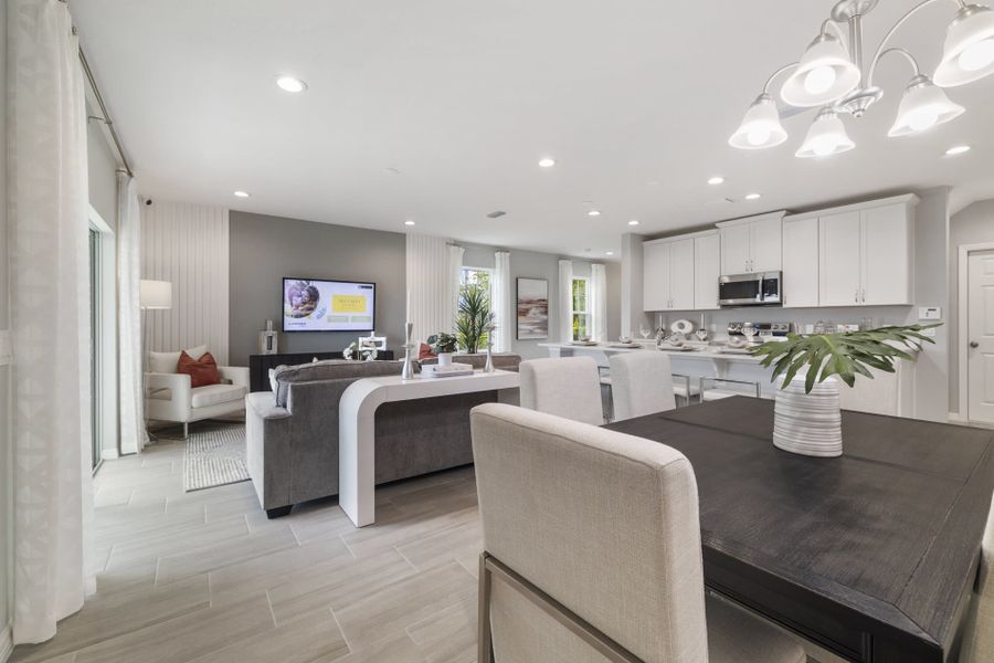 Furnished interior view inside a new home in Sky Lakes Towns, St. Cloud (Image 2).