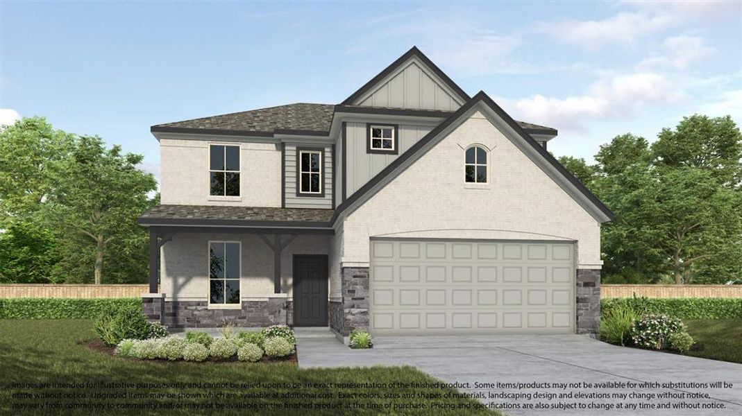 Welcome home to 2822 Belle Tree Lane located in Morton Creek Ranch and zoned to Katy ISD. Note: Sample product photo. Actual exterior and interior selections may vary by homesite.