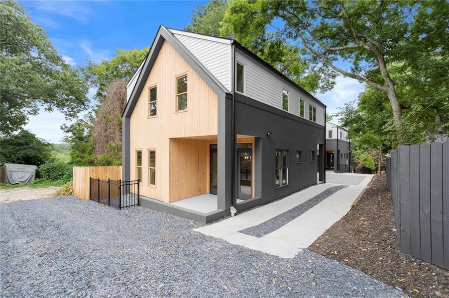 Exterior details and patio area of a home in , Atlanta (Image 3).