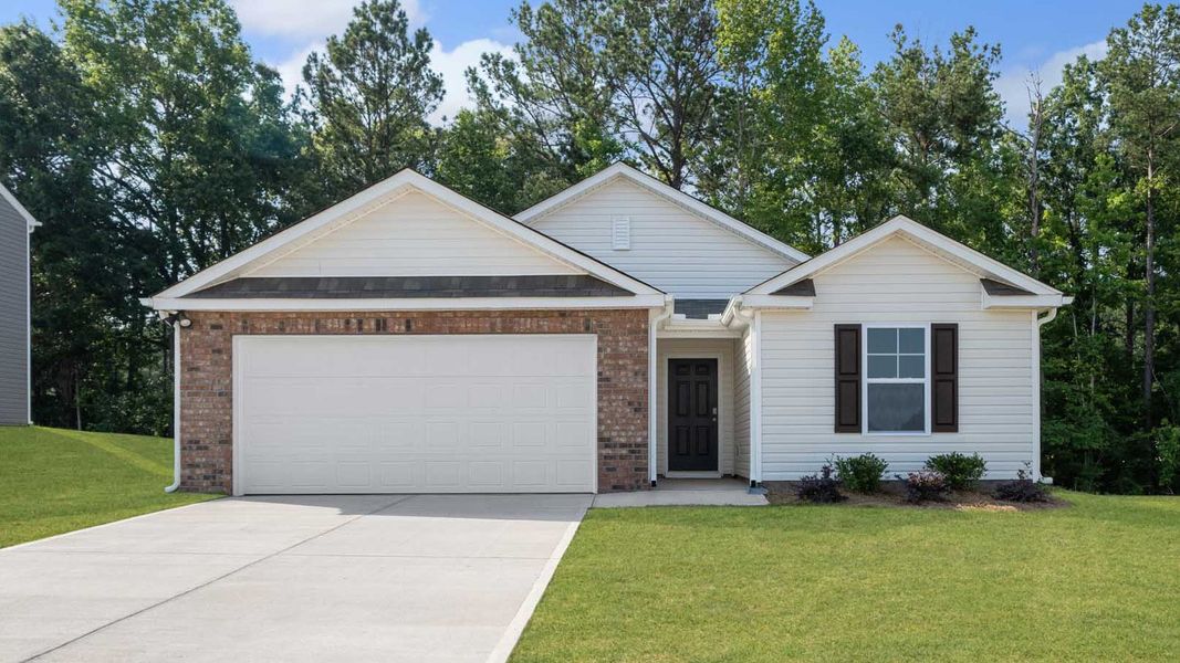 Representative exterior photo of a completed home built from the Macon by D.R. Horton in Belhaven, Knoxville, TN (Image 1).