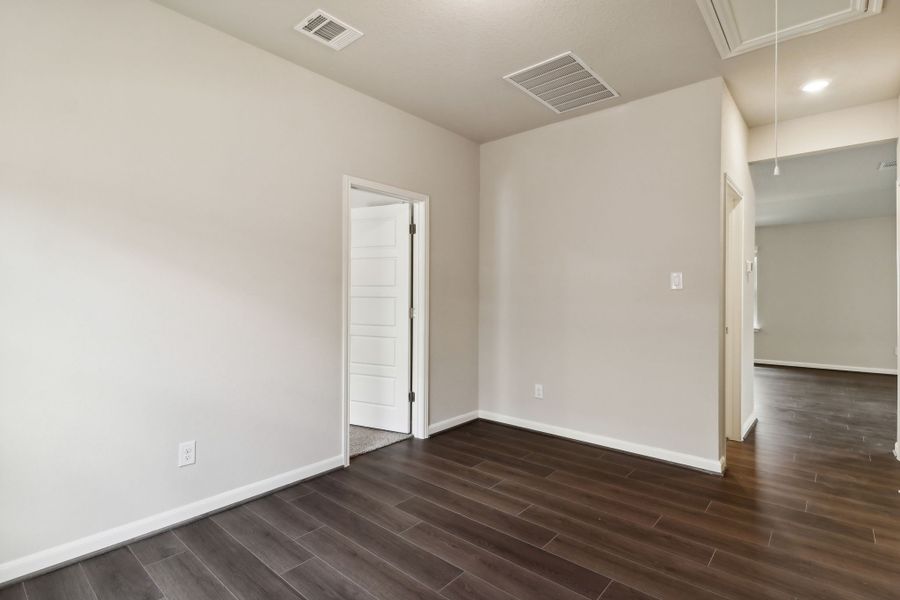 Entertainment room in the Hughes floorplan at a Meritage Homes community.