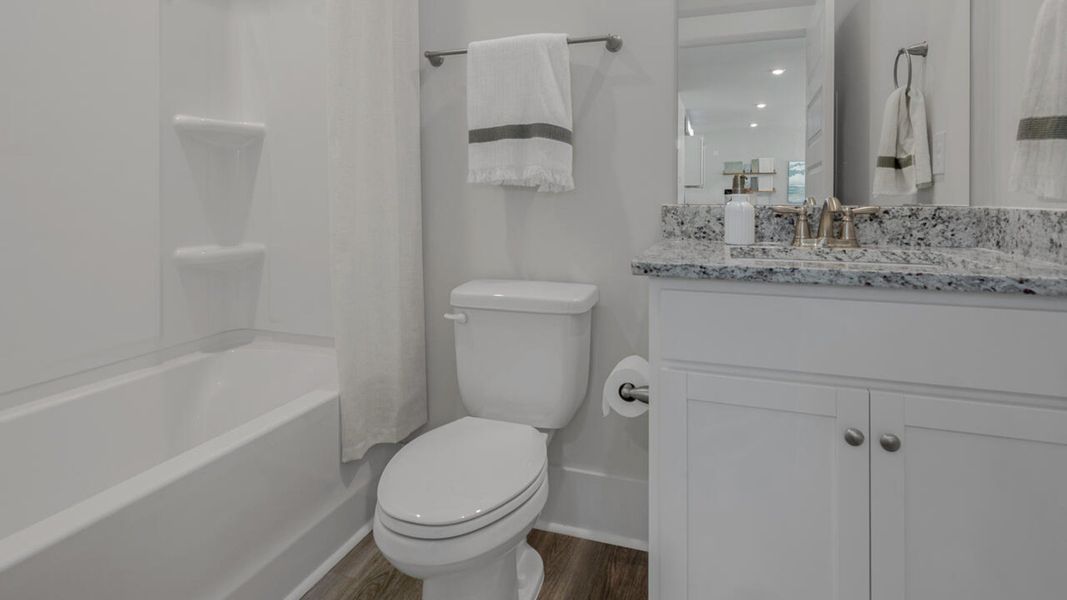 Representative furnished interior of a home built from the MADISON by D.R. Horton in Indigo Preserve, Leland (Image 27). Representative furnished interior of a home built from the MADISON by D.R. Horton in Indigo Preserve, Leland (Image 27).