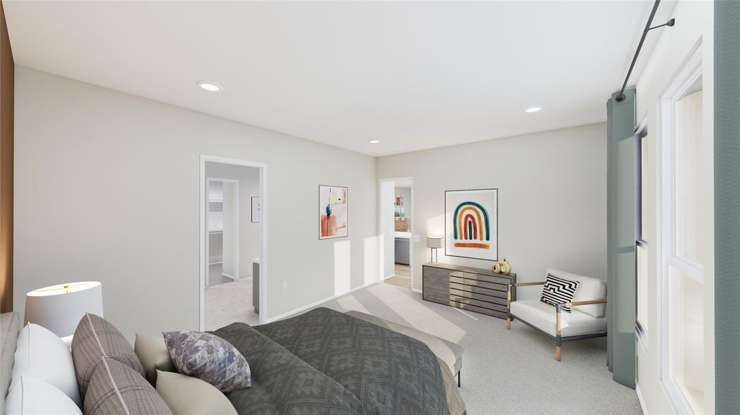 Furnished interior view inside a new home in Anniston, Katy (Image 10).