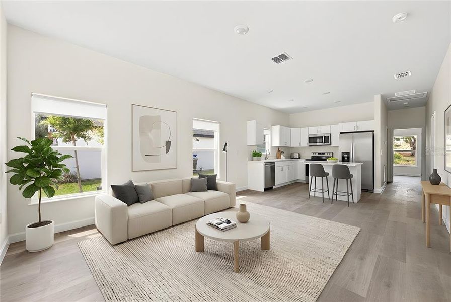 Furnished interior view inside a new home in , Titusville (Image 7).