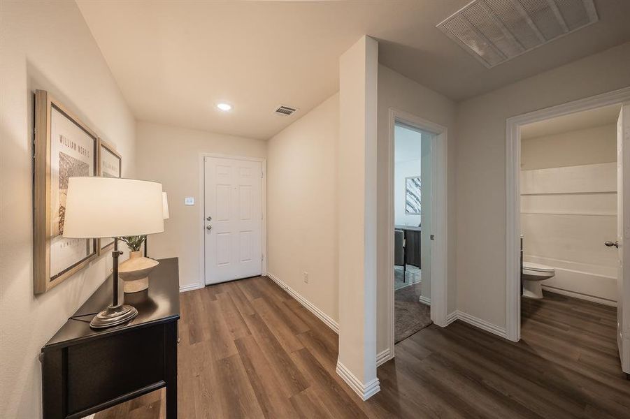 Furnished interior view inside a new home in Craftsman’s Corner, Cleburne (Image 11).