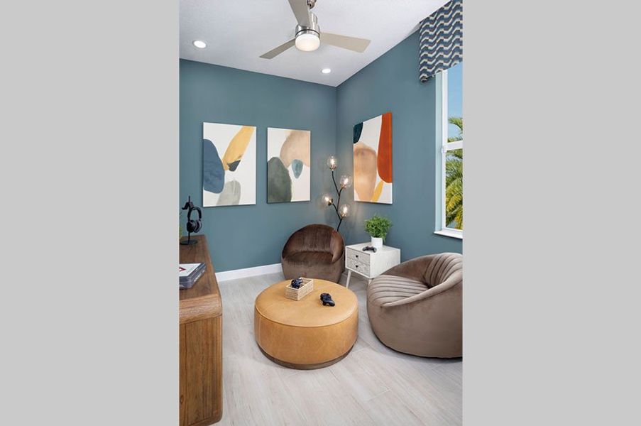 Representative furnished interior of a home built from the Coral by Minto Communities in Westlake, Loxahatchee (Image 2).