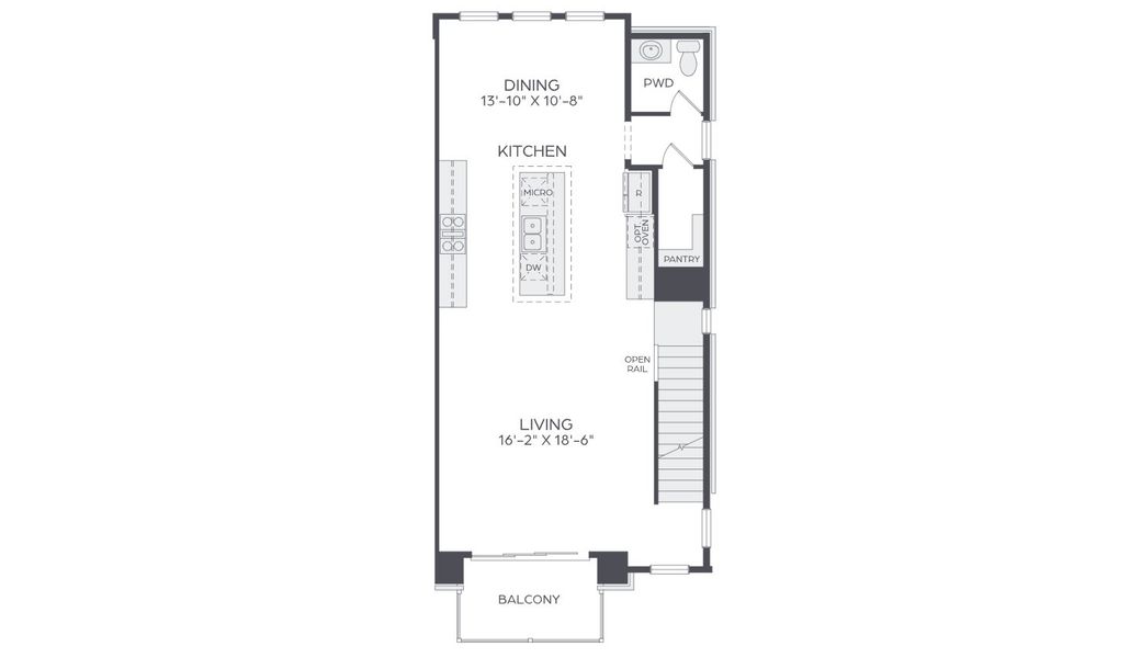 2D floor plan layout for the Magnolia End Right by Cadence Homes in The Preserve on the Park, Addison, TX (Image 5). 2D floor plan layout for the Magnolia End Right by Cadence Homes in The Preserve on the Park, Addison, TX (Image 5).