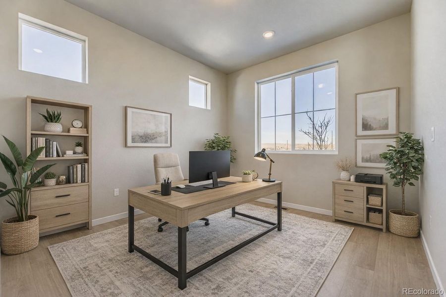 Sierra Main Floor Studyvirtually staged photo