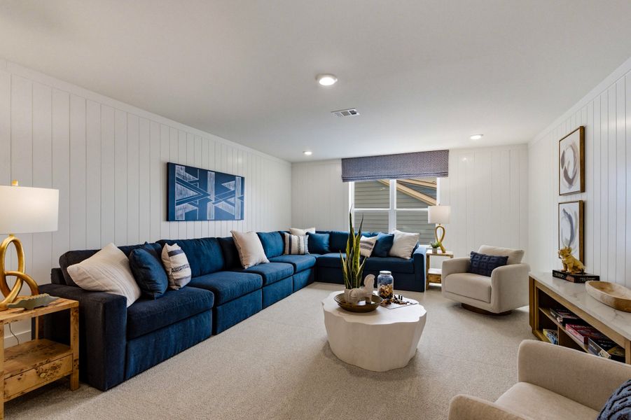 Representative furnished interior of a home built from the Sterling by Beazer Homes in Marshfield, Longs (Image 15).