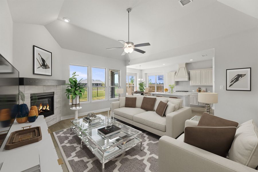 Furnished interior view inside a new home in Anna Town Square, Anna (Image 8).