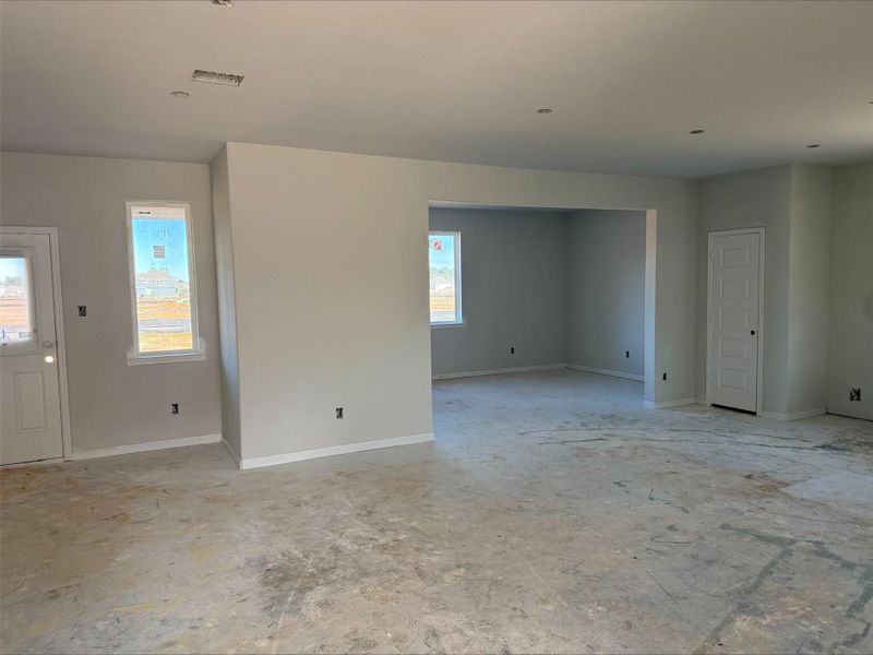 In-progress construction of a new home in River's Edge, Conroe, TX (Image 26).