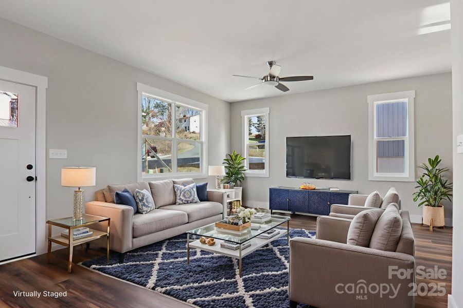 Furnished interior view inside a new home in , Asheville (Image 7). Furnished interior view inside a new home in , Asheville (Image 7).