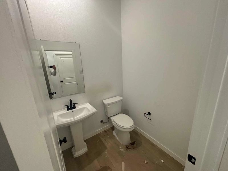 Powder Bathroom Construction Progress