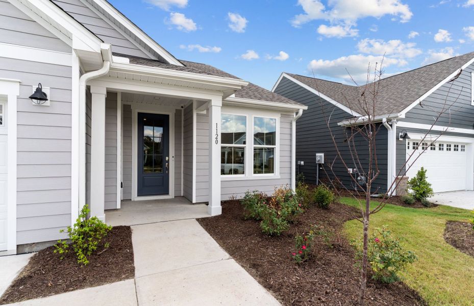 Representative exterior details of a home built from the Mainstay by Del Webb in Del Webb Wilmington at Mallory Creek, Leland (Image 4). Representative exterior details of a home built from the Mainstay by Del Webb in Del Webb Wilmington at Mallory Creek, Leland (Image 4).