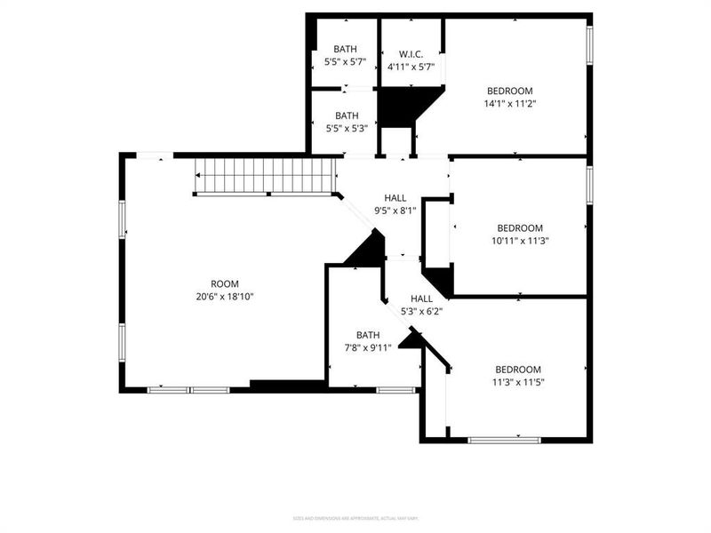 2D floor plan layout of this home in Ventana, Fort Worth, TX (Image 6). 2D floor plan layout of this home in Ventana, Fort Worth, TX (Image 6).