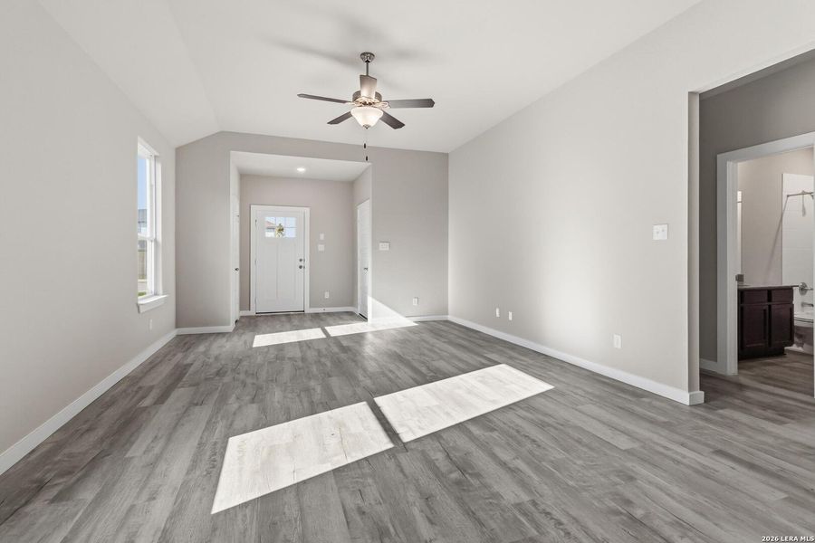 Spacious, unfurnished interior of a new home in Katzer Ranch, Converse (Image 17). Spacious, unfurnished interior of a new home in Katzer Ranch, Converse (Image 17).