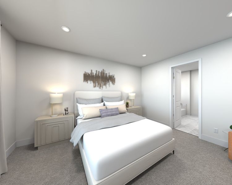 The primary suite offers a private retreat.